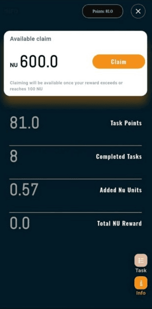 milestone screen